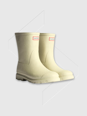 Hunter Downpour Short Insulated Boot Gravel from Saxumo.com
