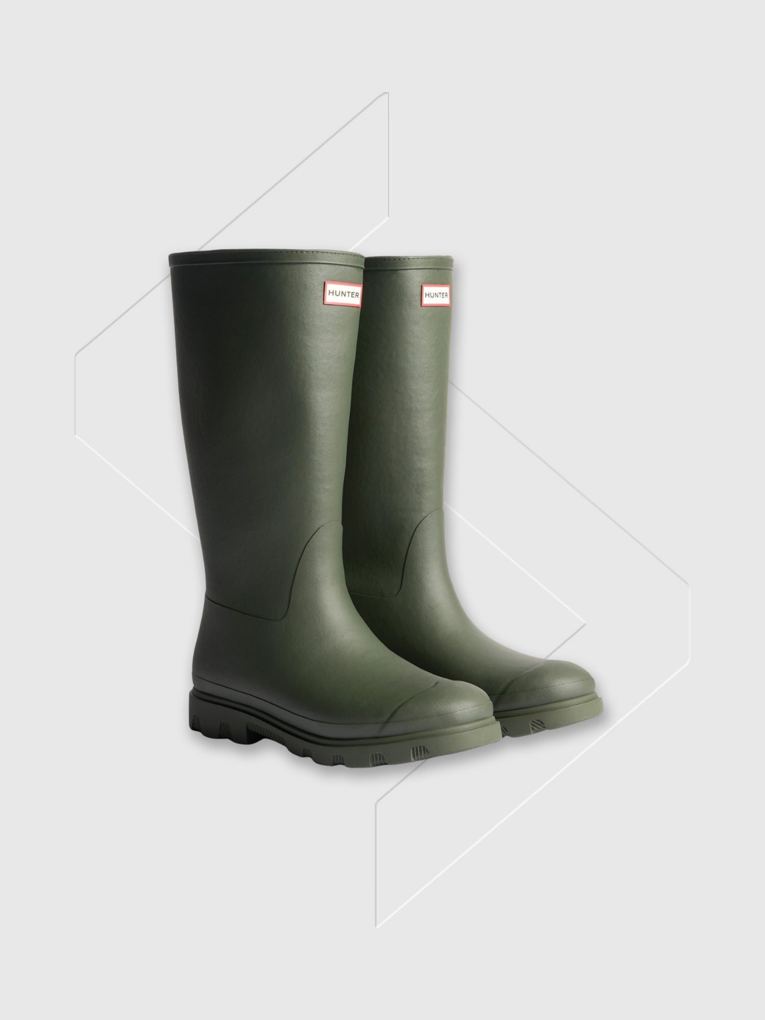 Hunter Downpour Tall Insulated Boot Dark Olive from Saxumo.com