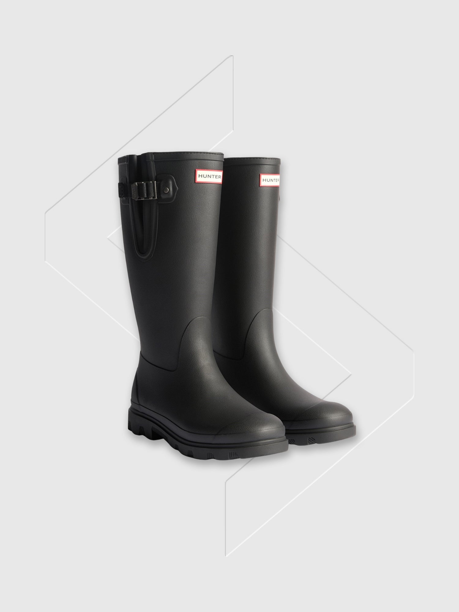 Hunter Field Downpour Adjustable Boot Black from Saxumo.com