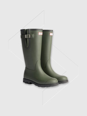Hunter Field Downpour Adjustable Boot Dark Olive/Black from Saxumo.com
