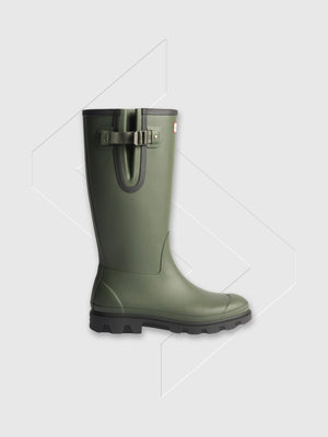 Hunter Field Downpour Adjustable Boot Dark Olive/Black from Saxumo.com