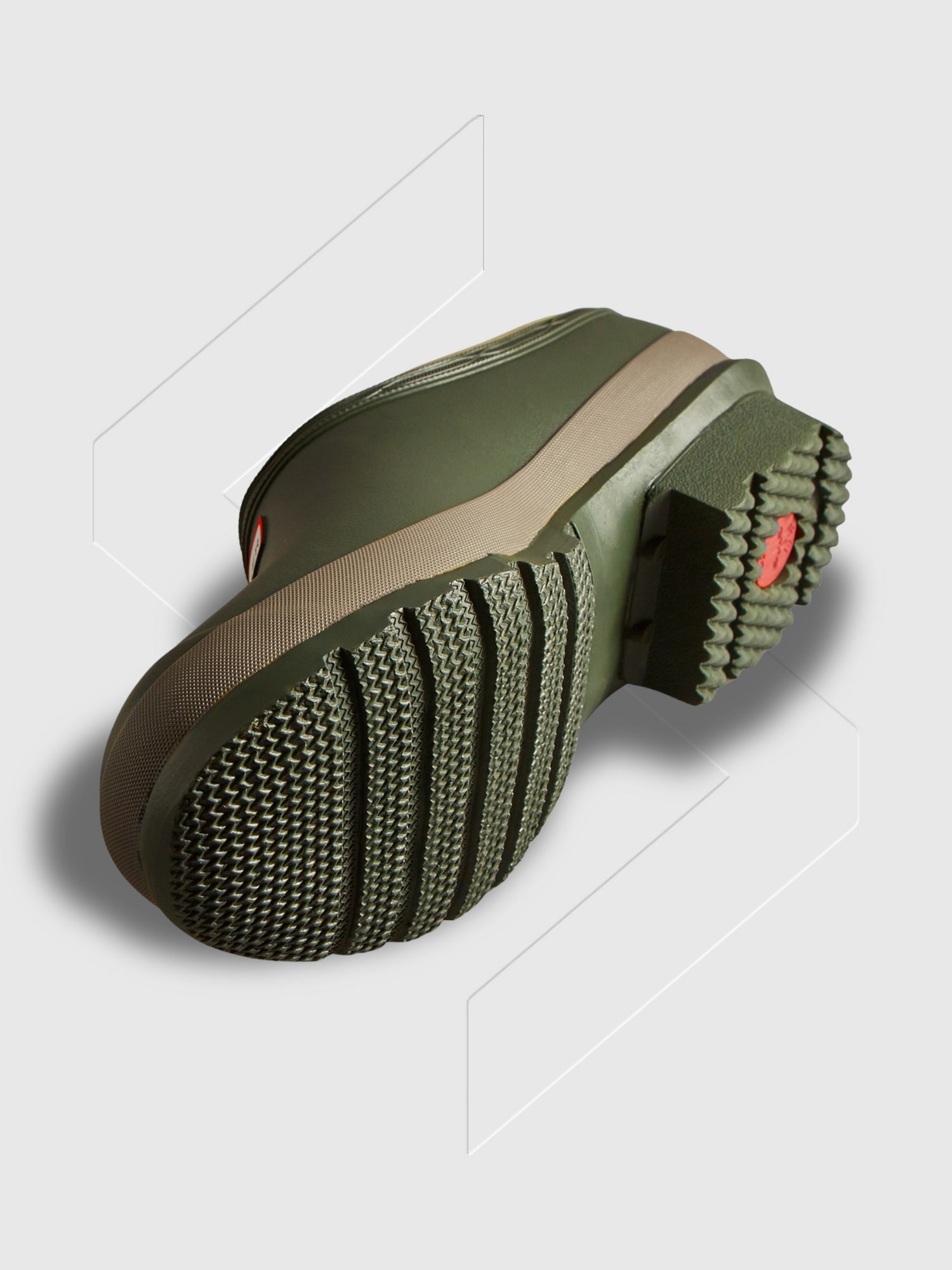 Hunter Gardener Clogs Dark Olive/Clay from Saxumo.com