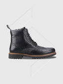 Hunter Loch Brogue Ankle Boot Black from Saxumo.com