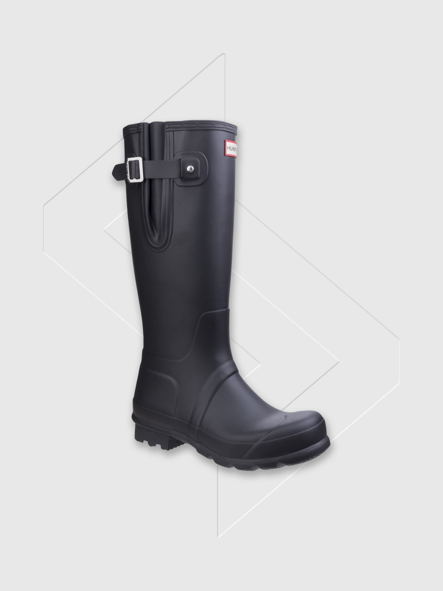 Hunter Original Side Adjustable Wellington Boots Black from Saxumo.com