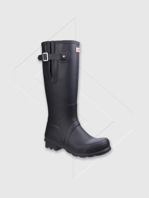 Hunter Original Side Adjustable Wellington Boots Black from Saxumo.com