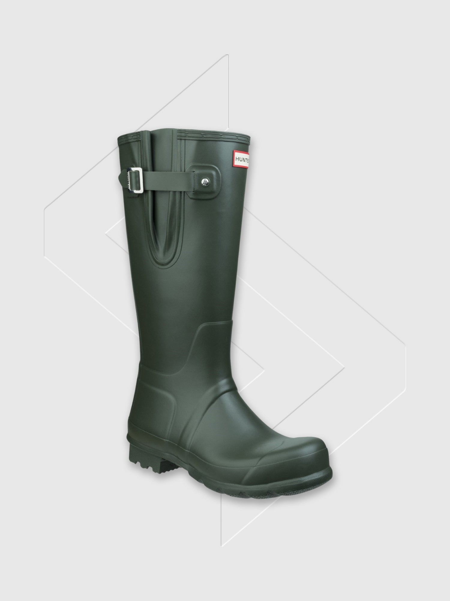Hunter Original Side Adjustable Wellington Boots Dark Olive from Saxumo.com
