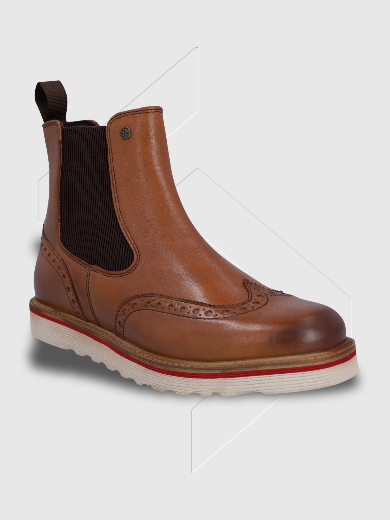 Hunter Orkney Brogue Dealer Boots Tan from Saxumo.com