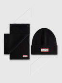 Hunter Scarf and Beanie Hat Set Black from Saxumo.com