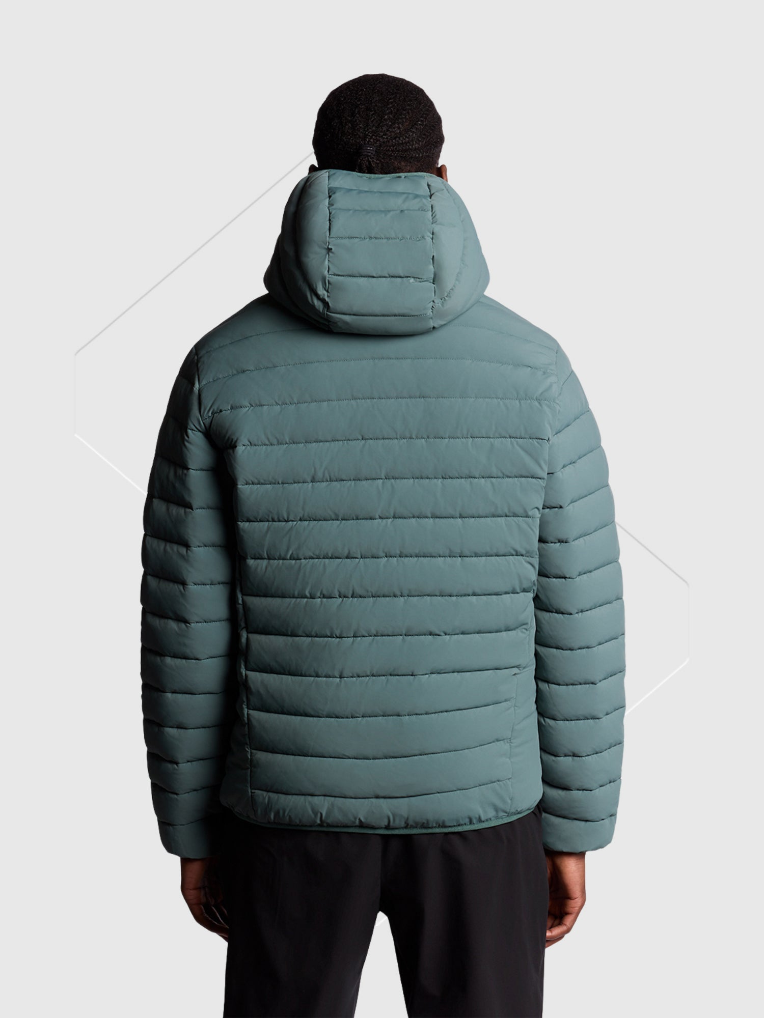 Lyle And Scott Stretch Lightweight Quilted Jacket Silver Pine from Saxumo.com