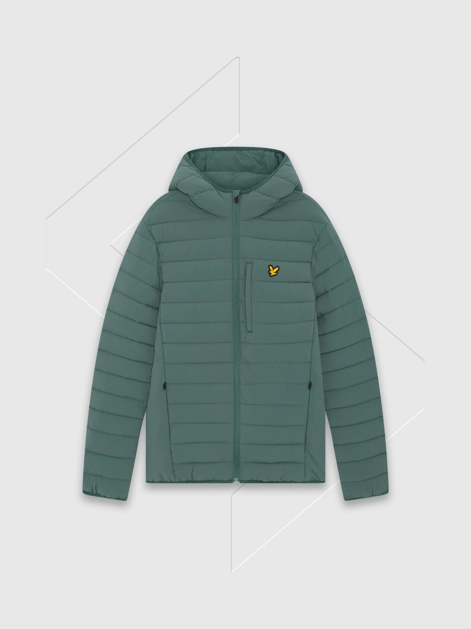 Lyle And Scott Stretch Lightweight Quilted Jacket Silver Pine from Saxumo.com