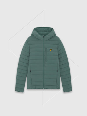 Lyle And Scott Stretch Lightweight Quilted Jacket Silver Pine from Saxumo.com