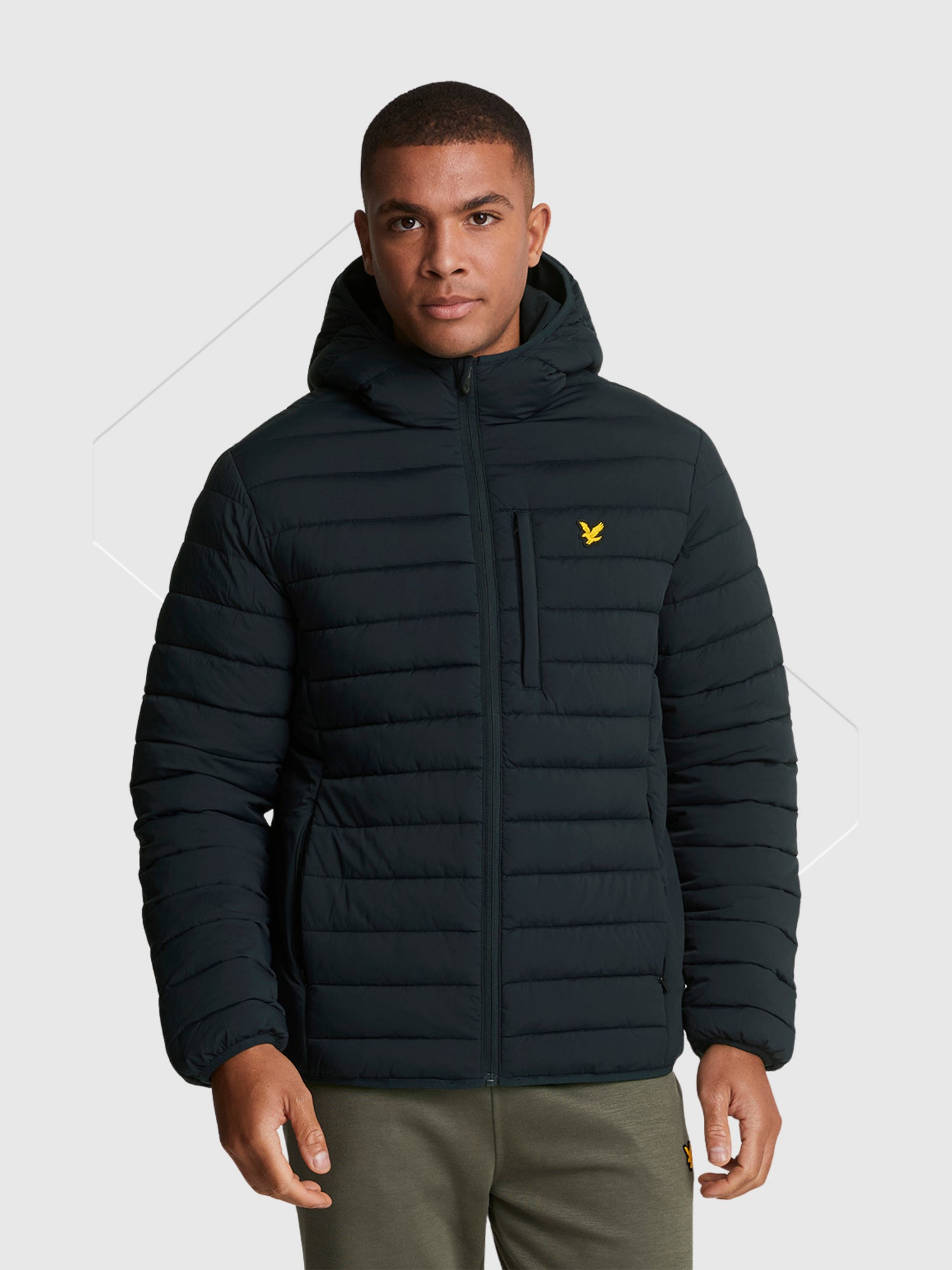 Lyle And Scott Stretch Lightweight Quilted Jacket Dark Navy from Saxumo.com