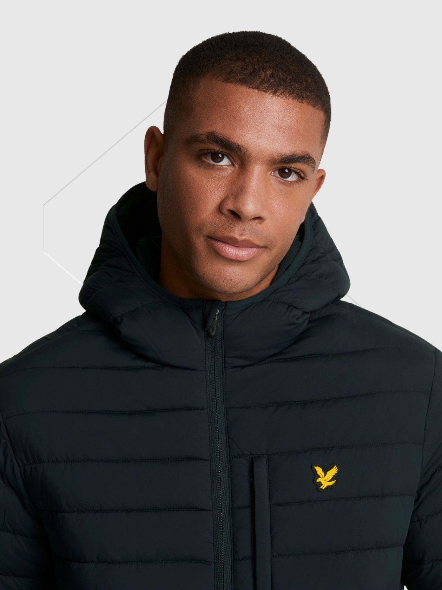 Lyle And Scott Stretch Lightweight Quilted Jacket Dark Navy from Saxumo.com