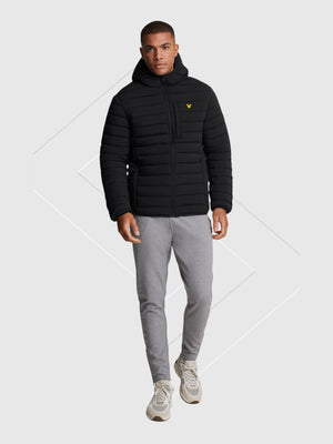 Lyle And Scott Stretch Lightweight Quilted Jacket Jet Black from Saxumo.com