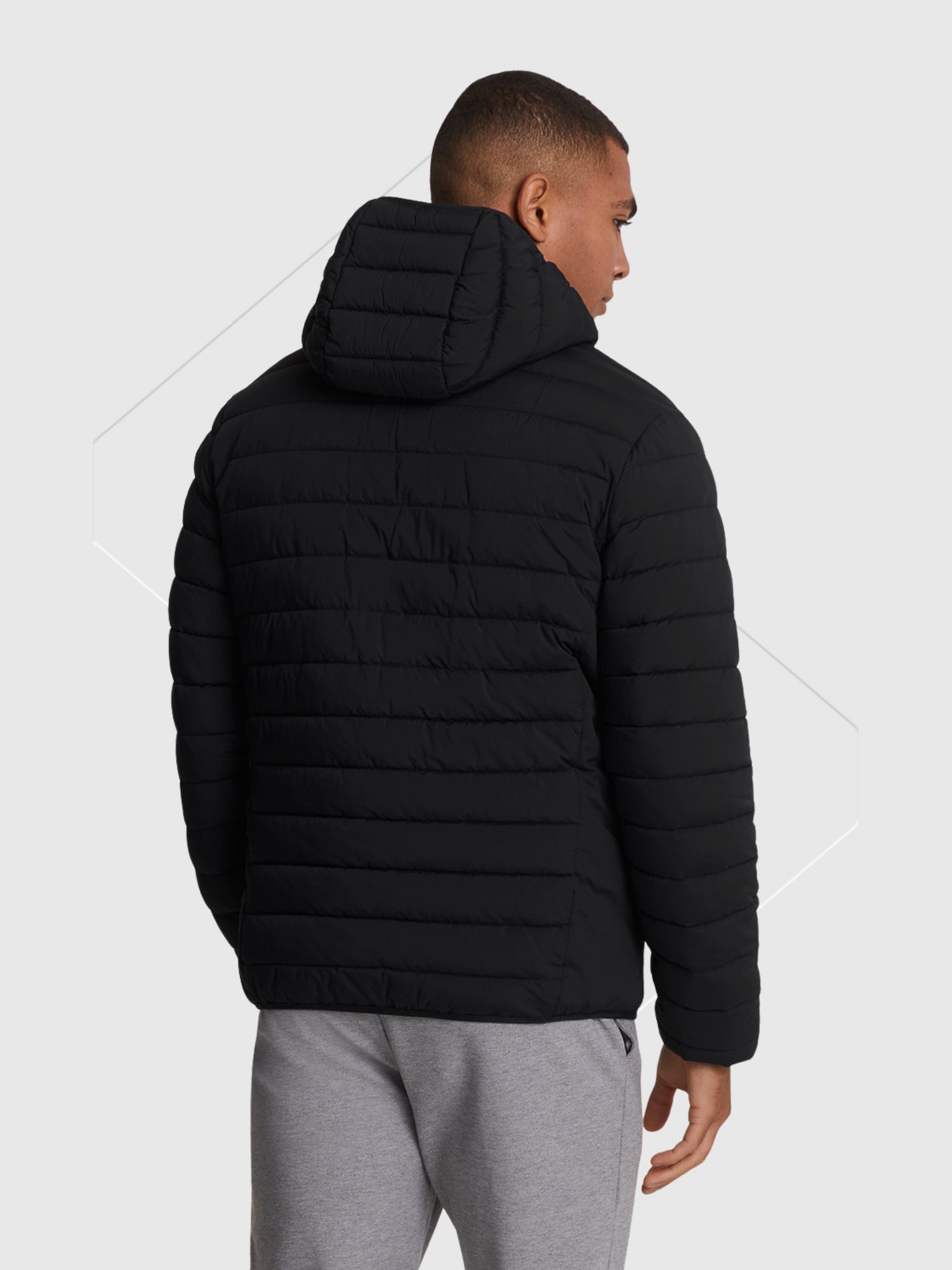 Lyle And Scott Stretch Lightweight Quilted Jacket Jet Black from Saxumo.com