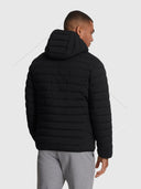 Lyle And Scott Stretch Lightweight Quilted Jacket Jet Black from Saxumo