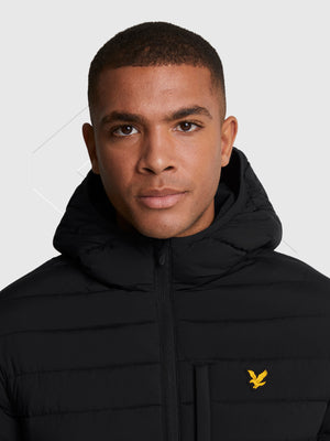 Lyle And Scott Stretch Lightweight Quilted Jacket Jet Black from Saxumo.com