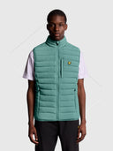Lyle And Scott Stretch Lightweight Quilted Gilet Silver Pine