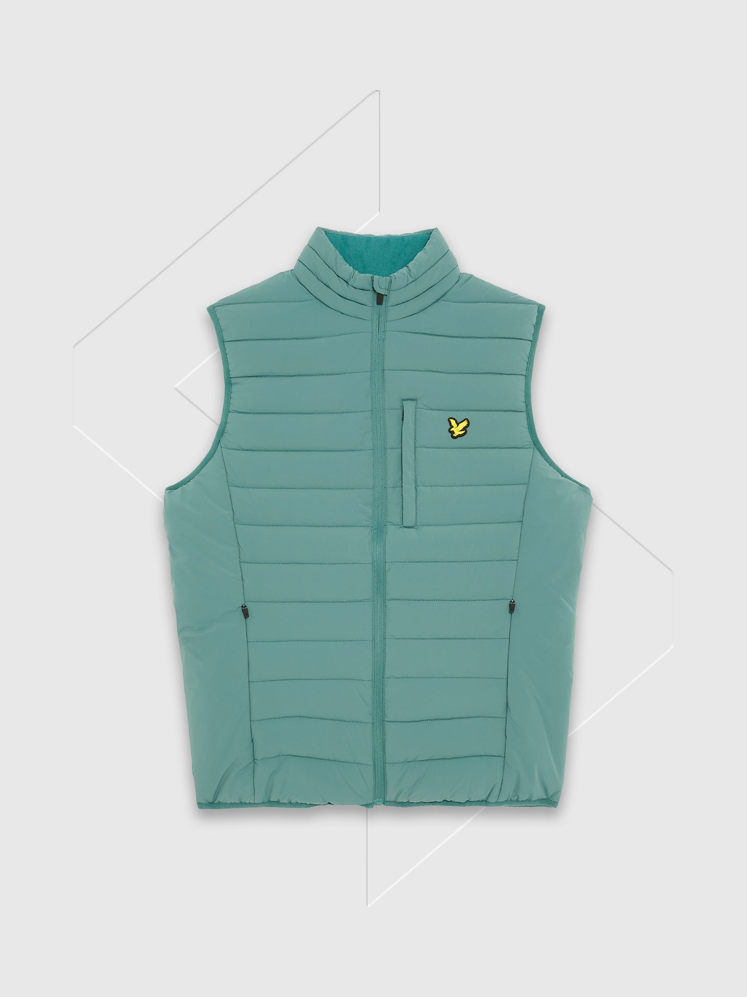 Lyle And Scott Stretch Lightweight Quilted Gilet Silver Pine from Saxumo.com