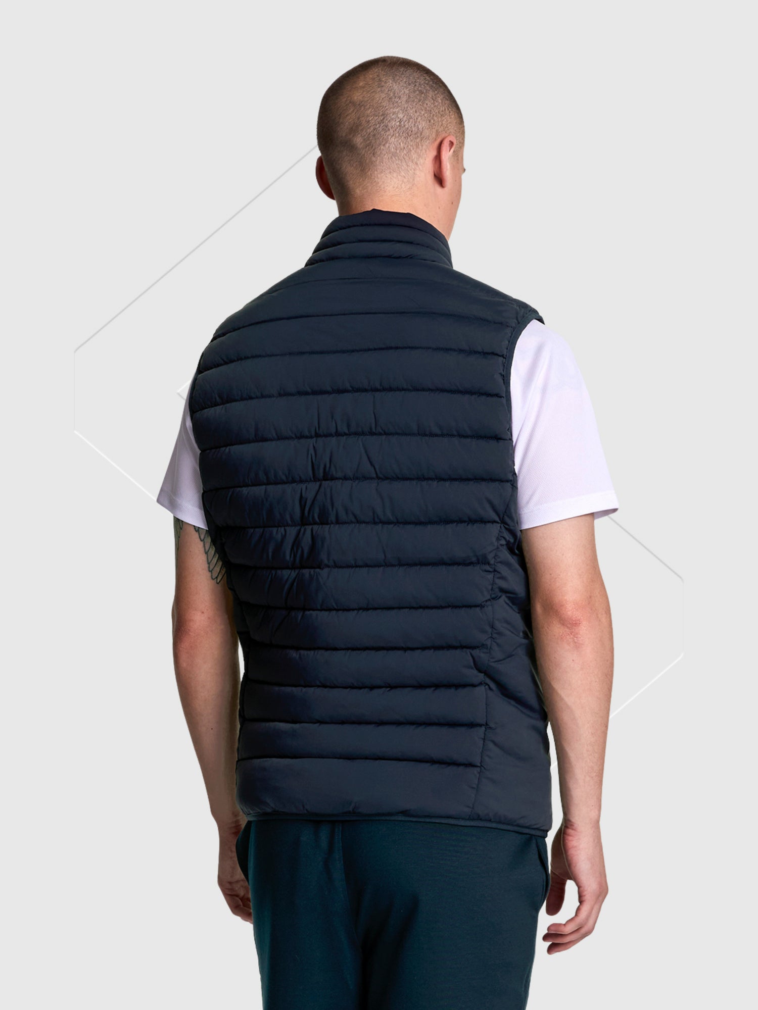 Lyle And Scott Stretch Lightweight Quilted Gilet Dark Navy from Saxumo.com