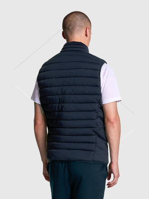 Lyle And Scott Stretch Lightweight Quilted Gilet Dark Navy from Saxumo.com