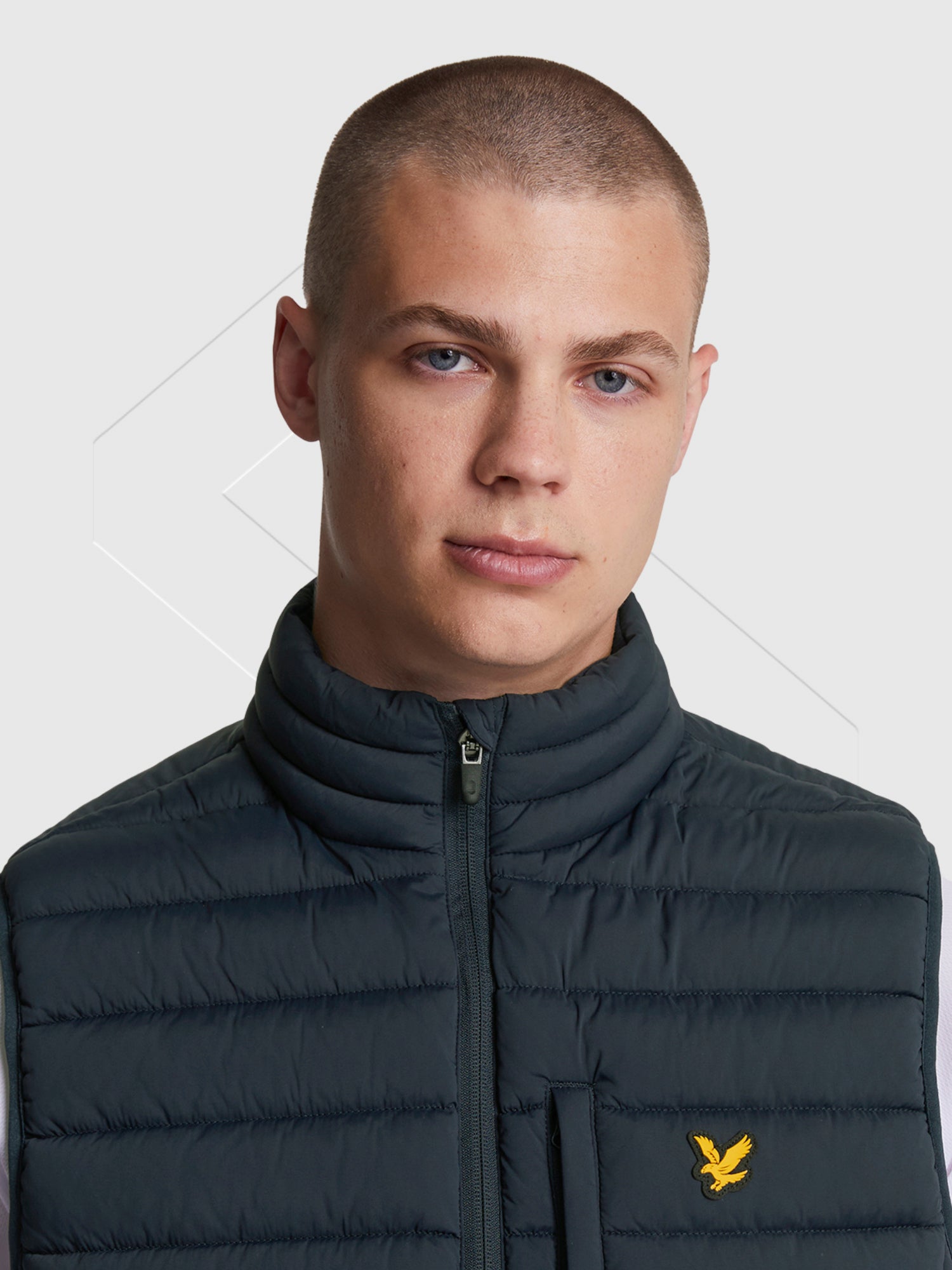 Lyle And Scott Stretch Lightweight Quilted Gilet Dark Navy from Saxumo.com
