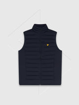 Lyle And Scott Stretch Lightweight Quilted Gilet Dark Navy