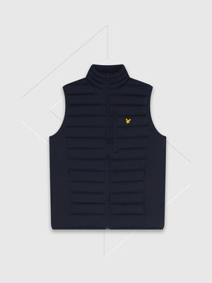 Lyle And Scott Stretch Lightweight Quilted Gilet Dark Navy from Saxumo.com