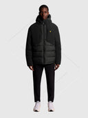 Lyle And Scott Wadded Hybrid Jacket Jet Black from Saxumo
