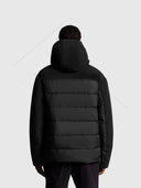 Lyle And Scott Wadded Hybrid Jacket Jet Black from Saxumo
