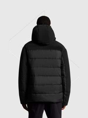 Lyle And Scott Wadded Hybrid Jacket Jet Black from Saxumo.com