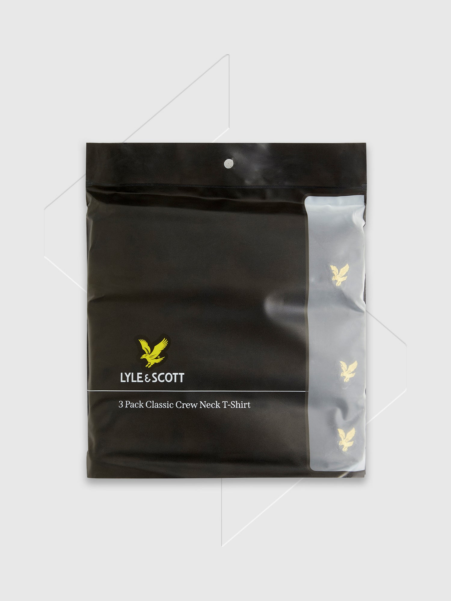 Lyle and Scott Basic 3 Pack T-shirt Jet Black from Saxumo