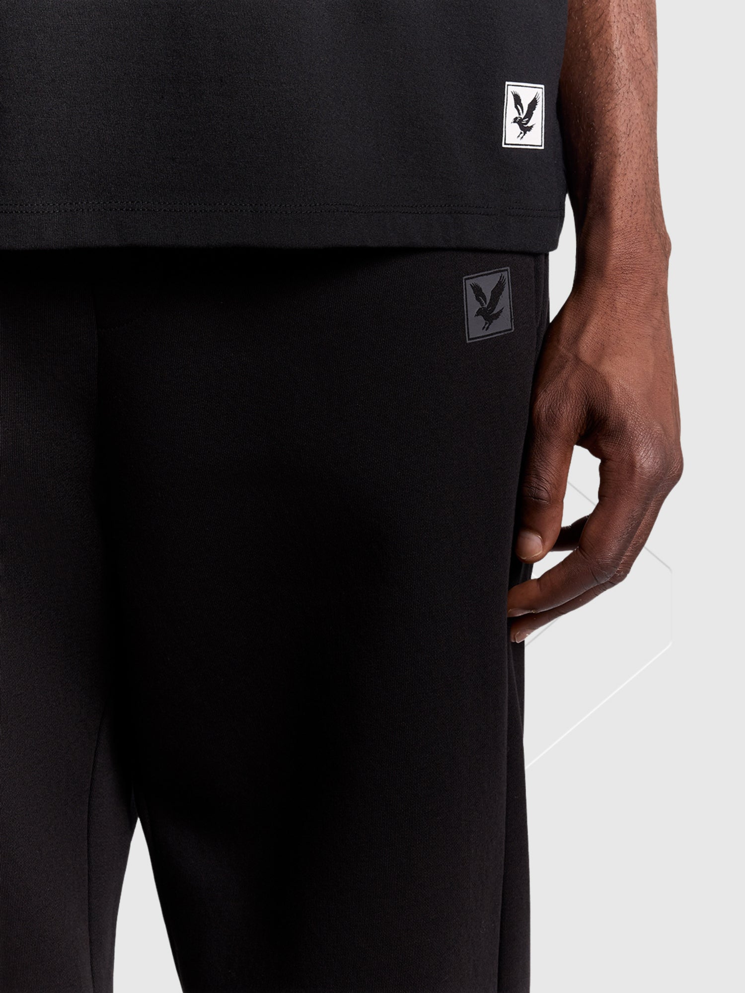 Lyle and Scott Loungewear Straight Leg Jogger Jet Black from Saxumo.com