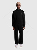 Lyle and Scott Loungewear 1/4 Zip Sweatshirt Jet Black from Saxumo