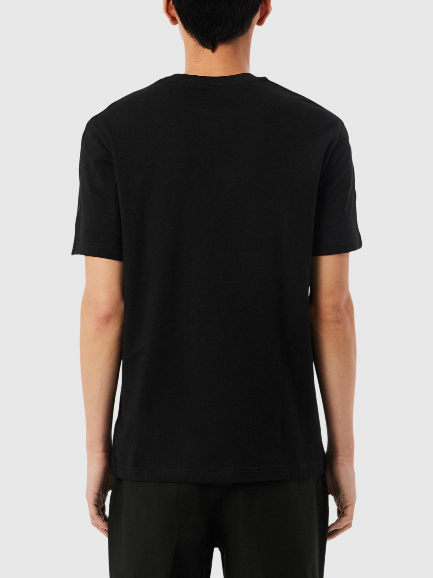 Lacoste Branded Stripe Band T-shirt Black from Saxumo.com