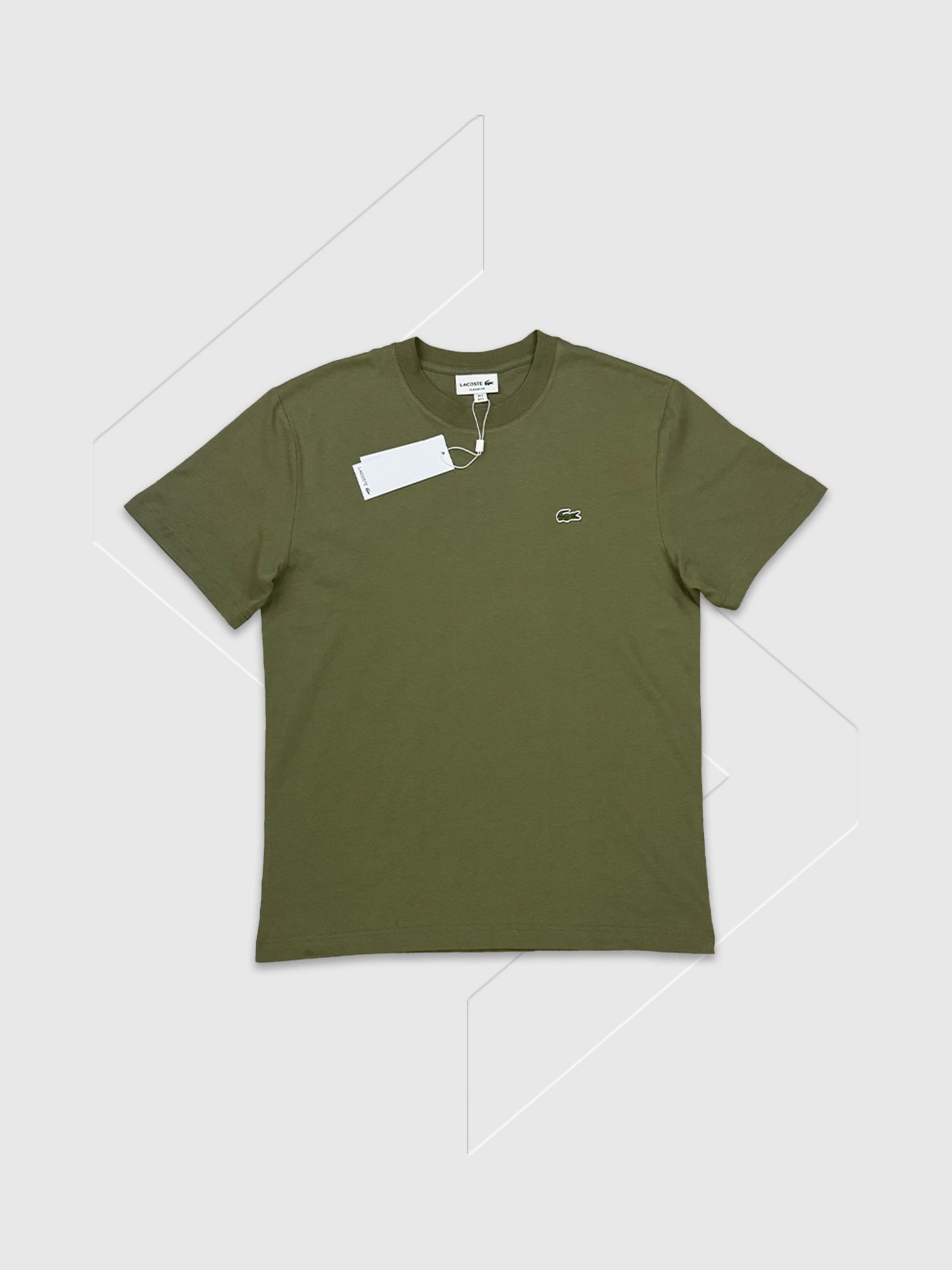 Lacoste Classic Fit Cotton Jersey T-shirt Khaki from Saxumo