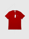 Lacoste Classic Fit Cotton Jersey T-shirt Red