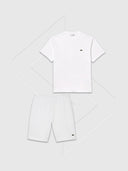 Lacoste Classic Fit T-shirt/Short Set White/White