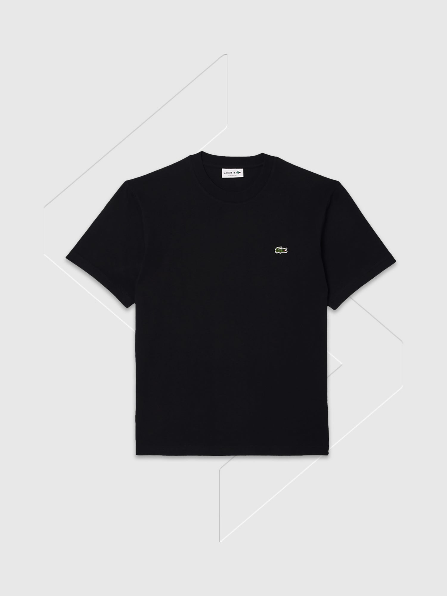 Lacoste Cotton T-Shirt Classic Fit Black from Saxumo