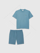 Lacoste Cotton T-Shirt/Short Set Limestone from Saxumo