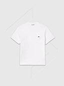 Lacoste Cotton T-Shirt with Breast Pocket White from StockUK