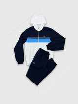 Lacoste Diamond Taffeta Tennis Tracksuit Set Navy Blue/White Argentine