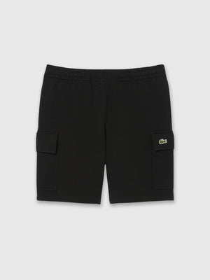 Lacoste Fleece Cargo Shorts Black from Saxumo.com