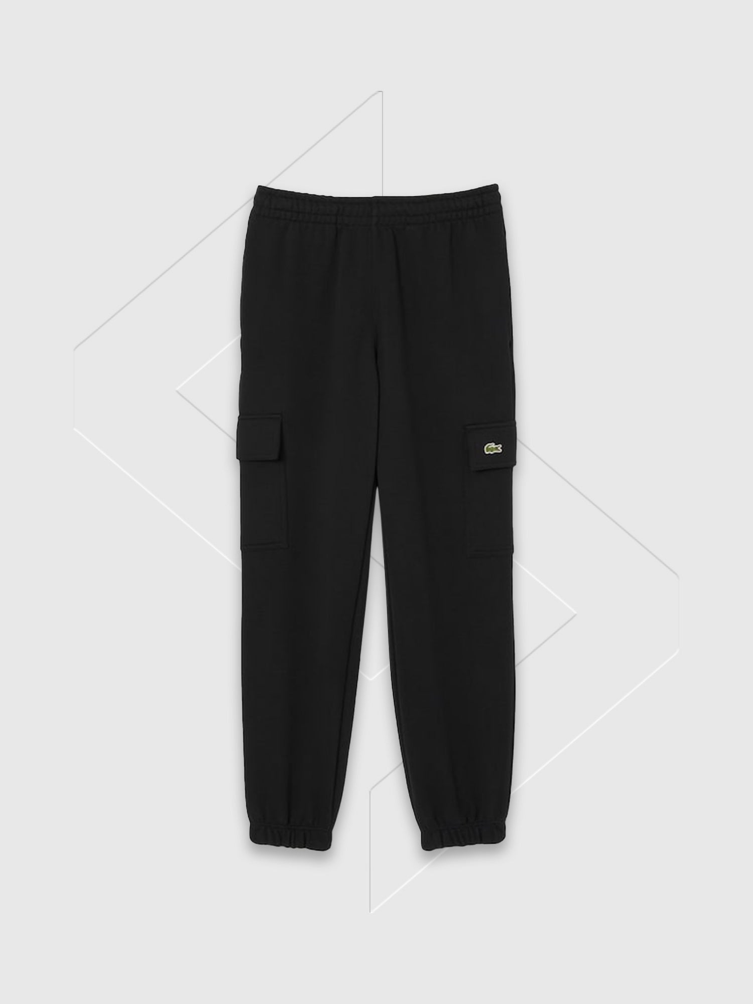 Lacoste Fleece Cargo Sweatpant Black from Saxumo