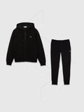 Lacoste Full Zip Fleece Tracksuit Set Black