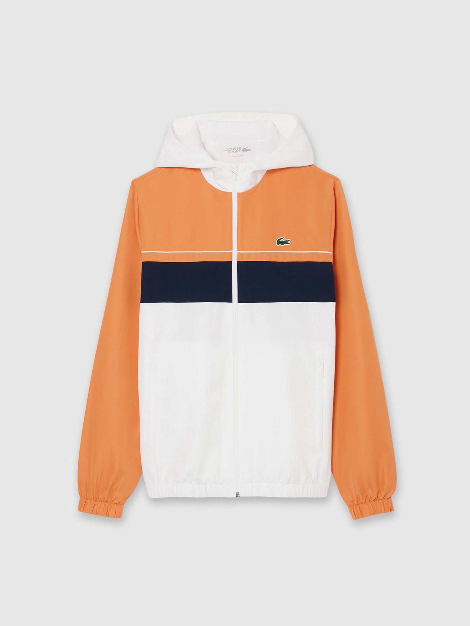 Lacoste Full Zip Fleece Tracksuit Set White/Blossom-Navy Blue from Saxumo.com