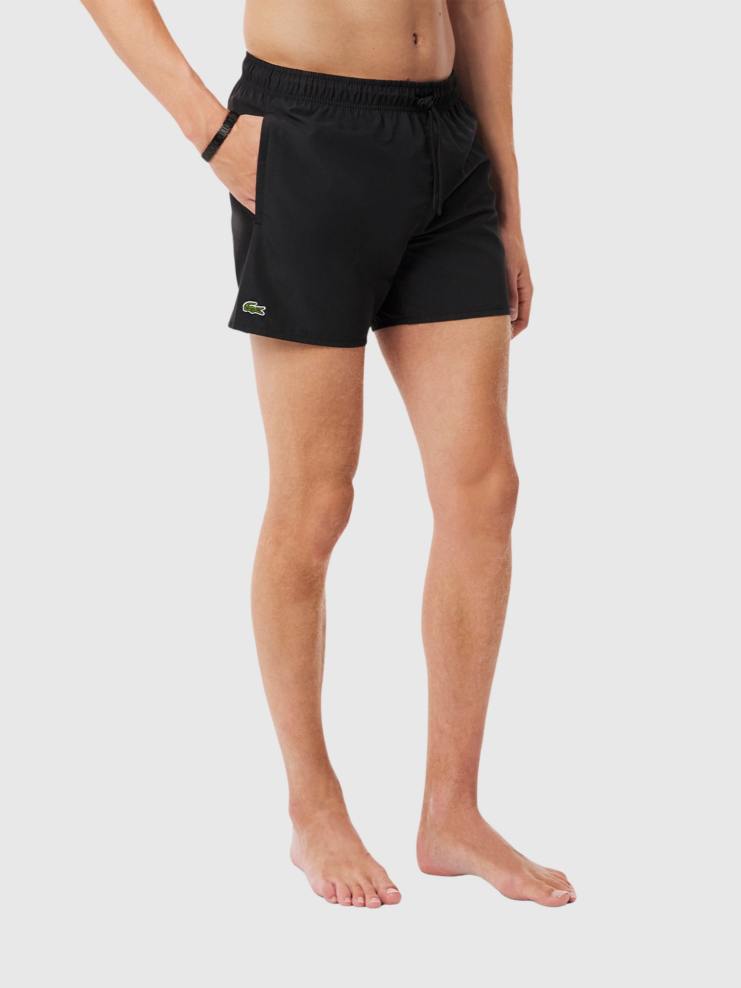Lacoste Lightweight Swim Shorts Black/Green from Saxumo.com