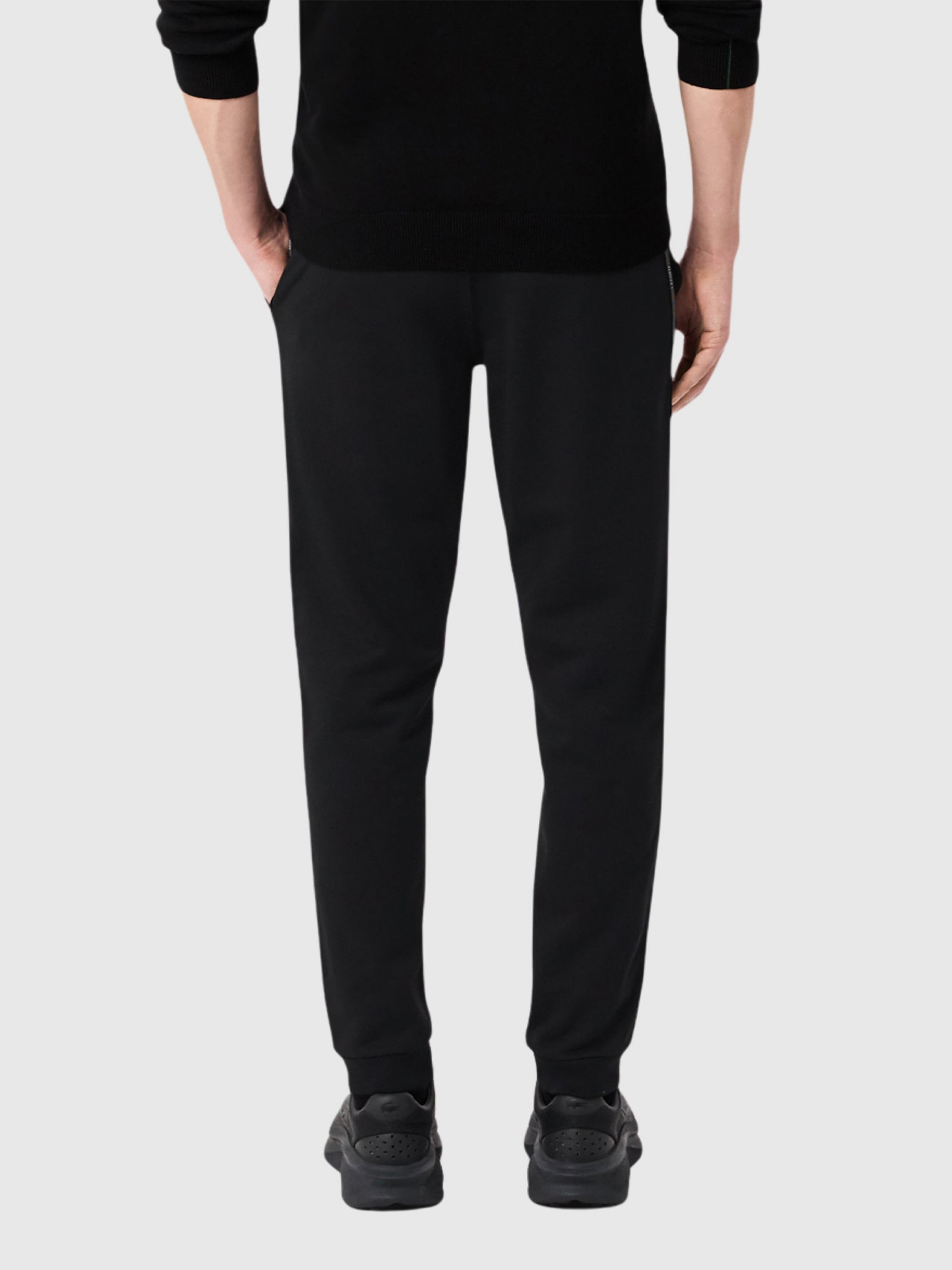 Lacoste Logo Stripe Tracksuit Pants Black from Saxumo.com