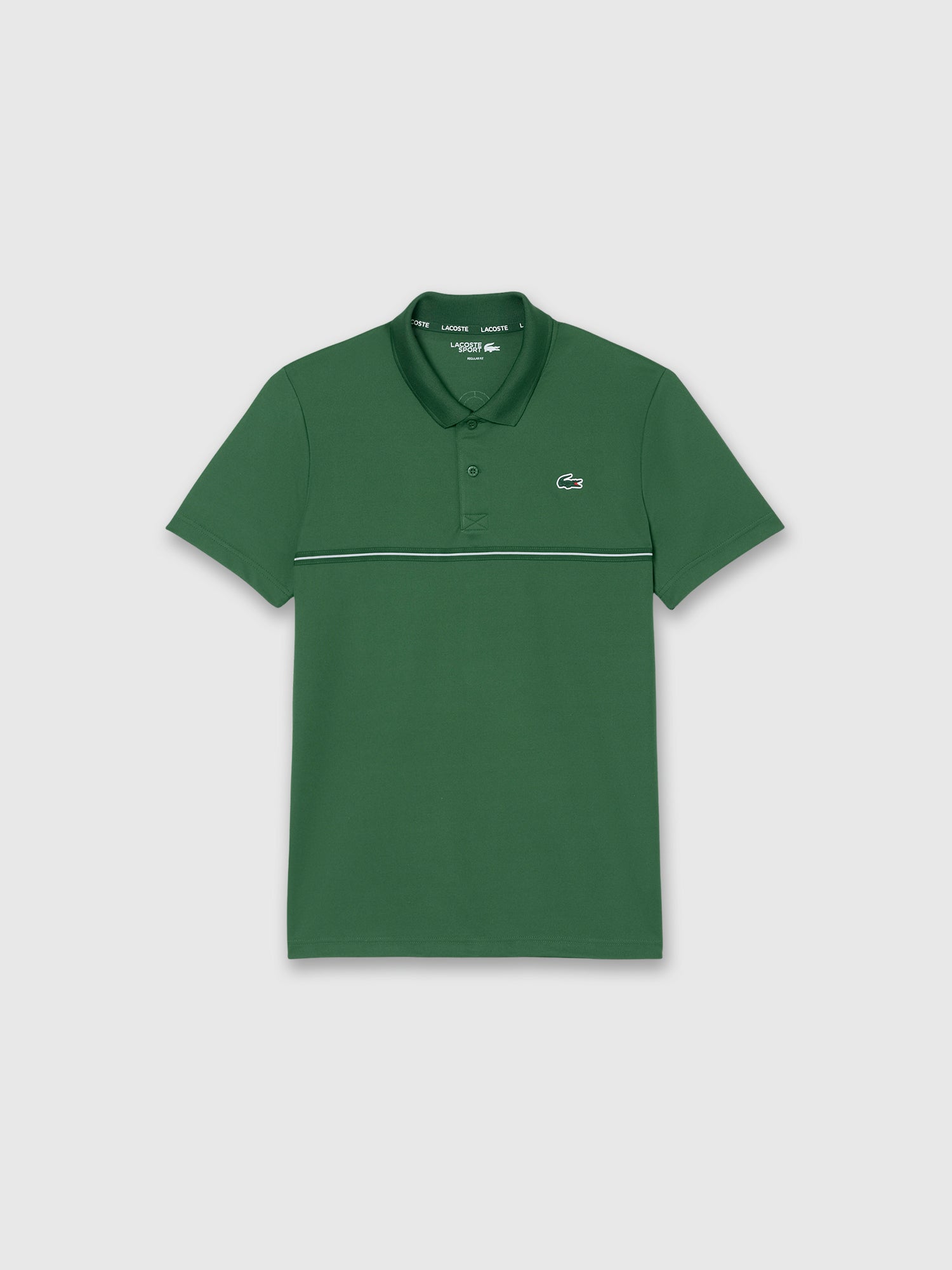 Lacoste Men's Ultra Dry Print Sport Polo Shirt Green from Saxumo.com
