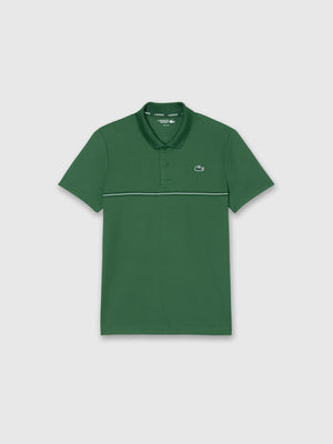 Lacoste Men's Ultra Dry Print Sport Polo Shirt Green from Saxumo.com